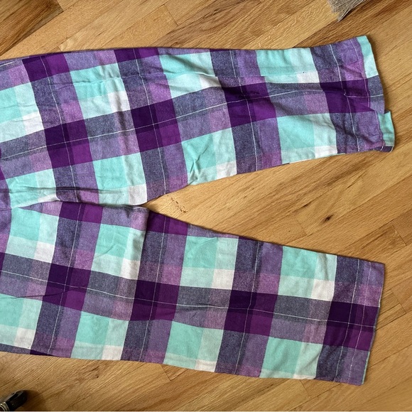 Purple, aqua, and white pajama pants NWT - Picture 4 of 4